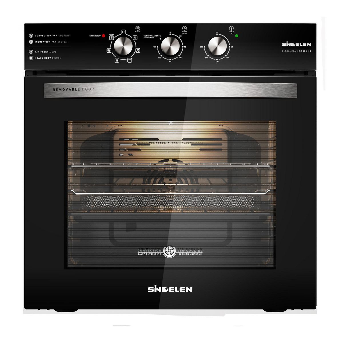 SINDELEN - Horno Eléctrica 73 Litros HE-7500NG