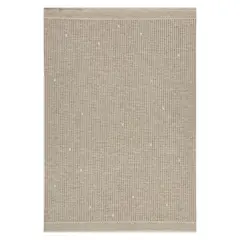 ELEMENTS BY CANNON - Alfombra Dots Fringes Greige 160x230 cm Beige