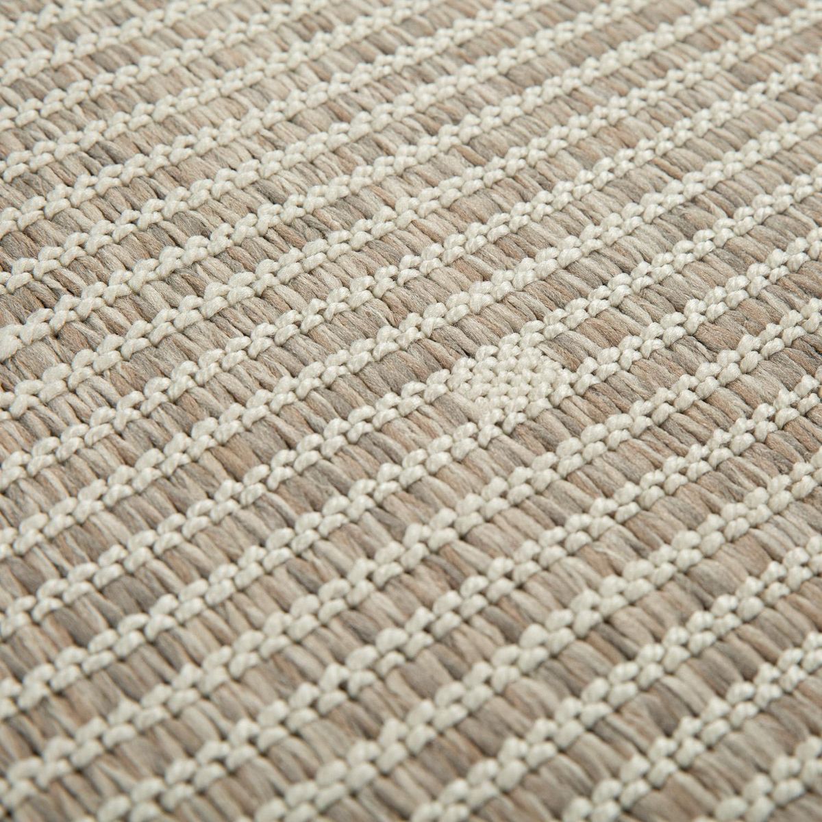 ELEMENTS BY CANNON - Alfombra Dots Fringes Greige 67x120 cm Beige