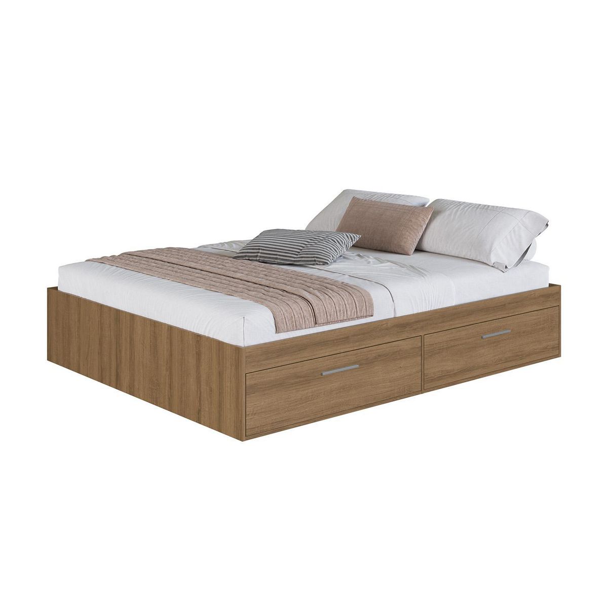 HOGA - Cama 2 plazas Europea Tokio Miel