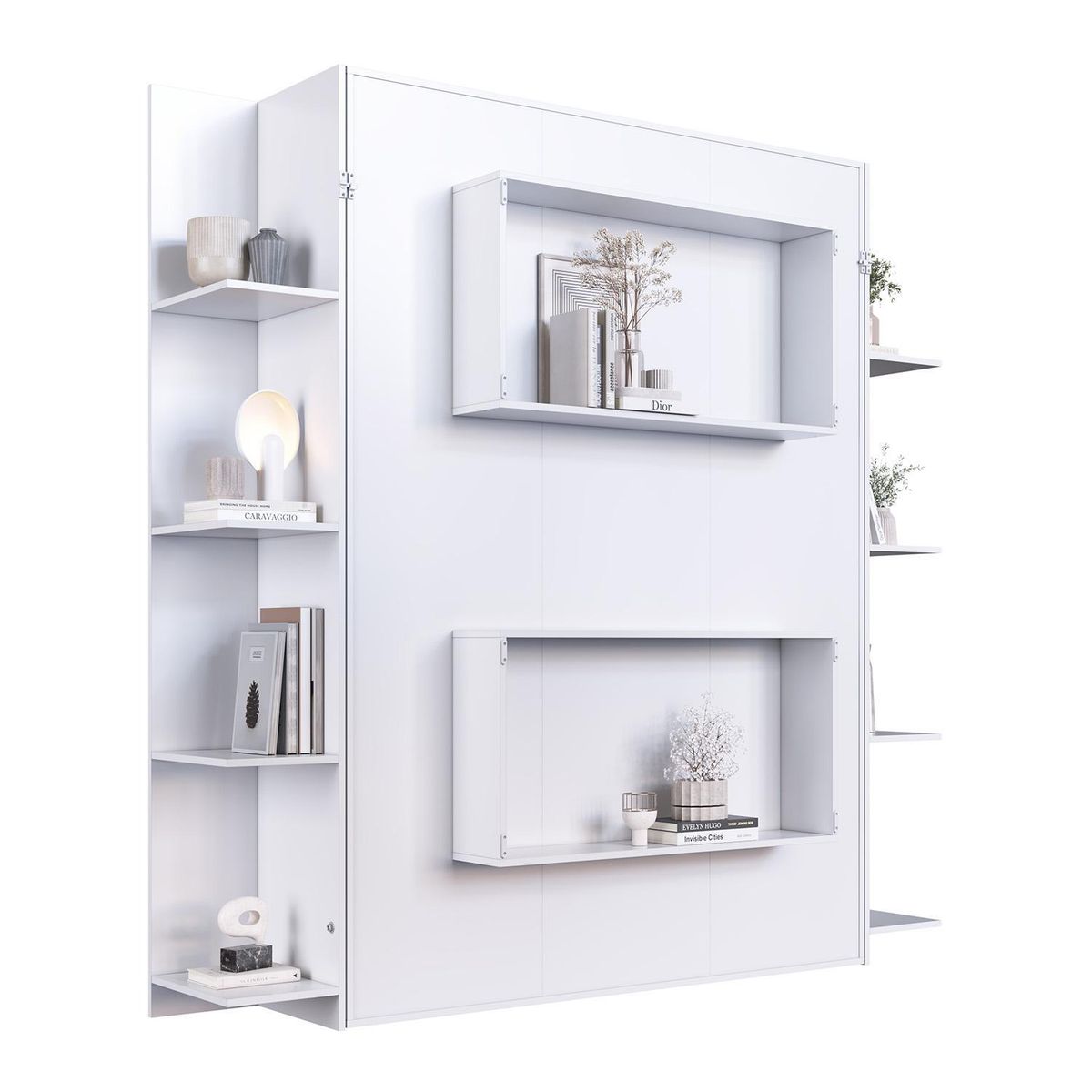HOGA - Cama 2 plazas Cama plegable Vancouver Blanco