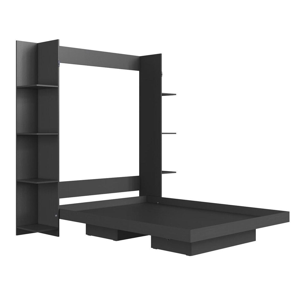 HOGA - Cama 2 plazas Cama plegable Vancouver Gris