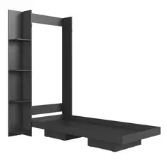 HOGA - Cama 1 plaza Cama plegable Vancouver Gris