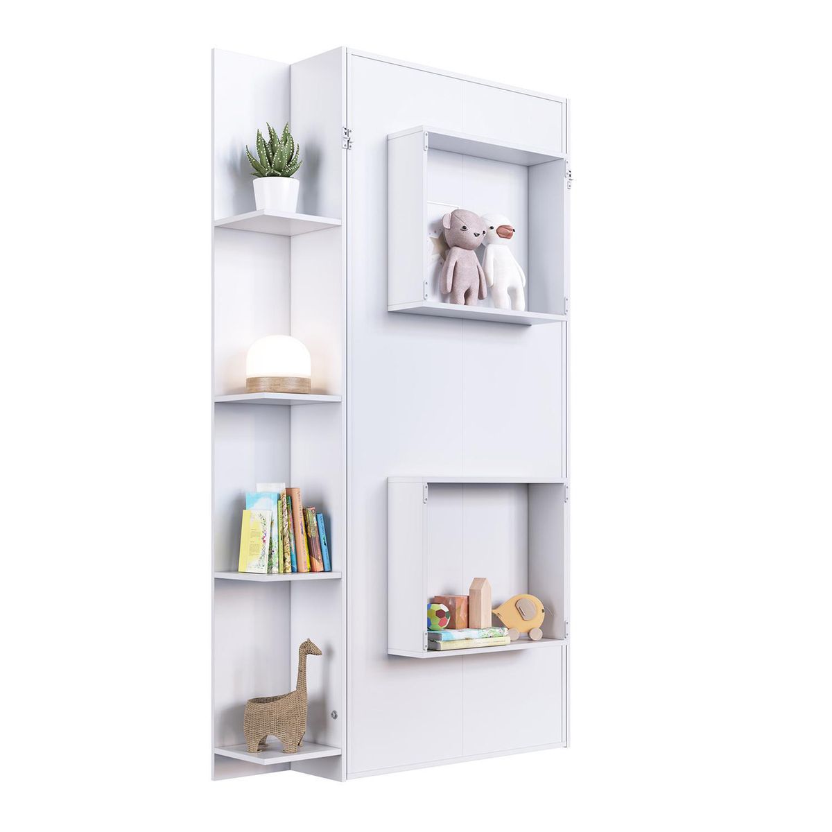 HOGA - Cama 1.5 plazas Cama plegable Vancouver Blanco