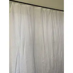 MASHINI - Cortina De baño 180x180 cm Blanco