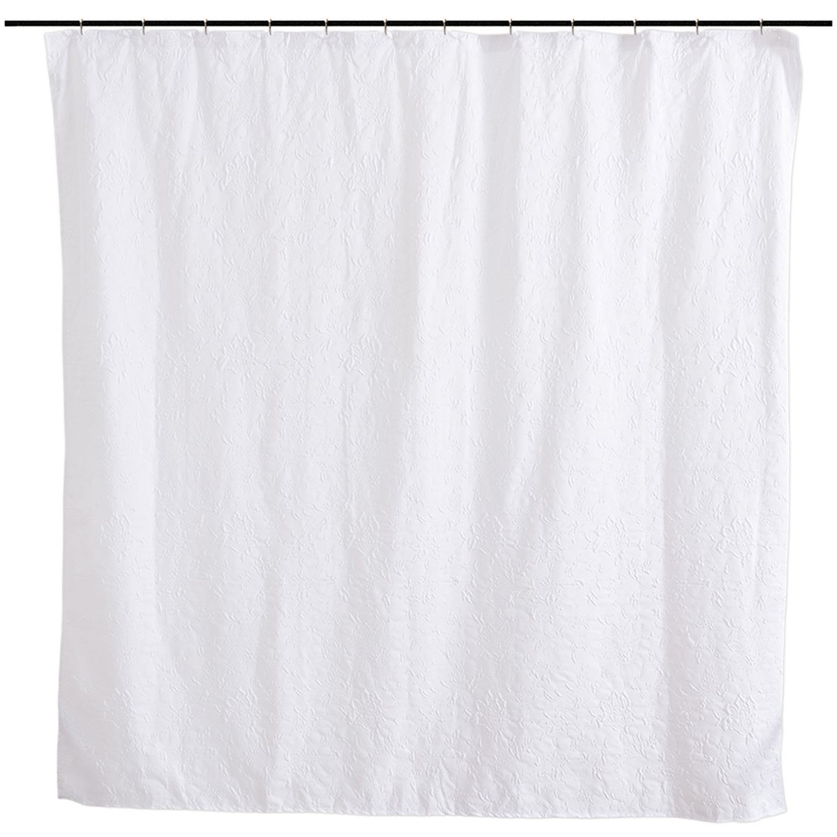 MASHINI - Cortina De baño 180x180 cm Blanco