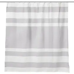 MASHINI - Cortina De baño 180x180 cm Gris