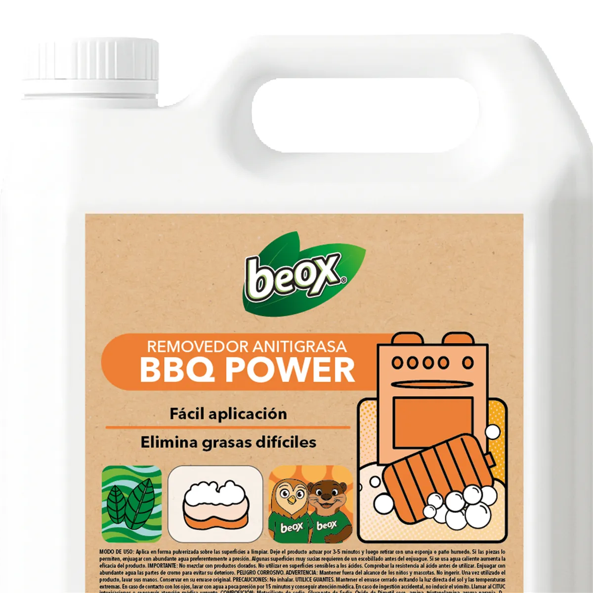 BEOX - Removedor BBQ Antigrasa Power 5 Litros