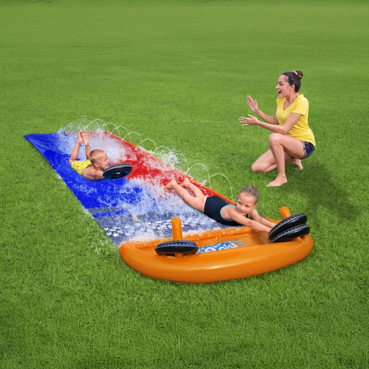 BESTWAY - Deslizador Tobogan de Agua Multicolor 132x35x481 cm