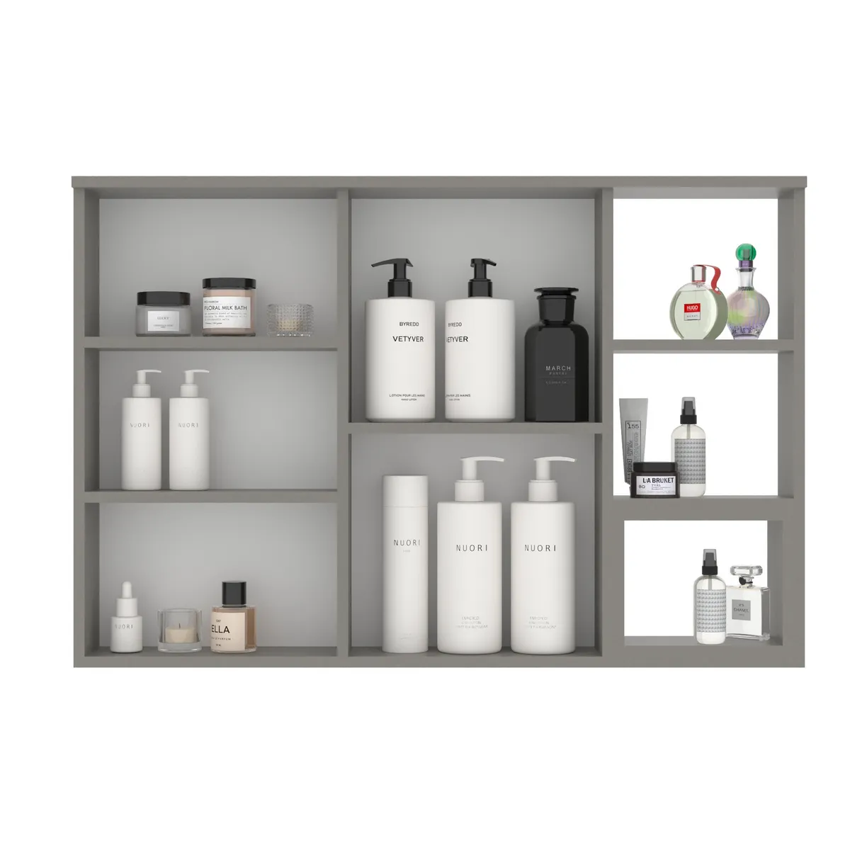 HOME MOBILI - Mueble Botiquín aereo 100 cm Mallorca color gris