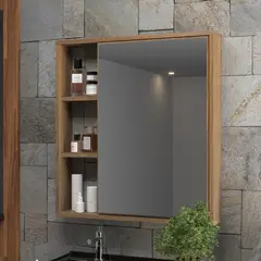 HOME MOBILI - Mueble Botiquín aereo 60 cm Palermo color madera