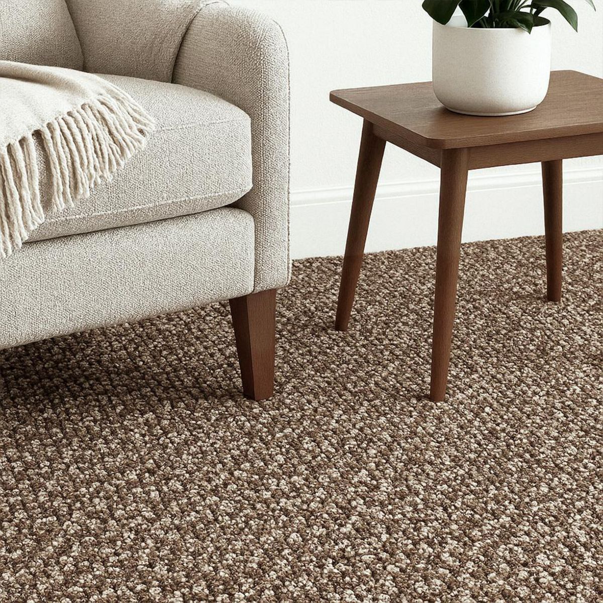 ETERSOL - Alfombra 4X4 m Salamanca Beige 16 m2