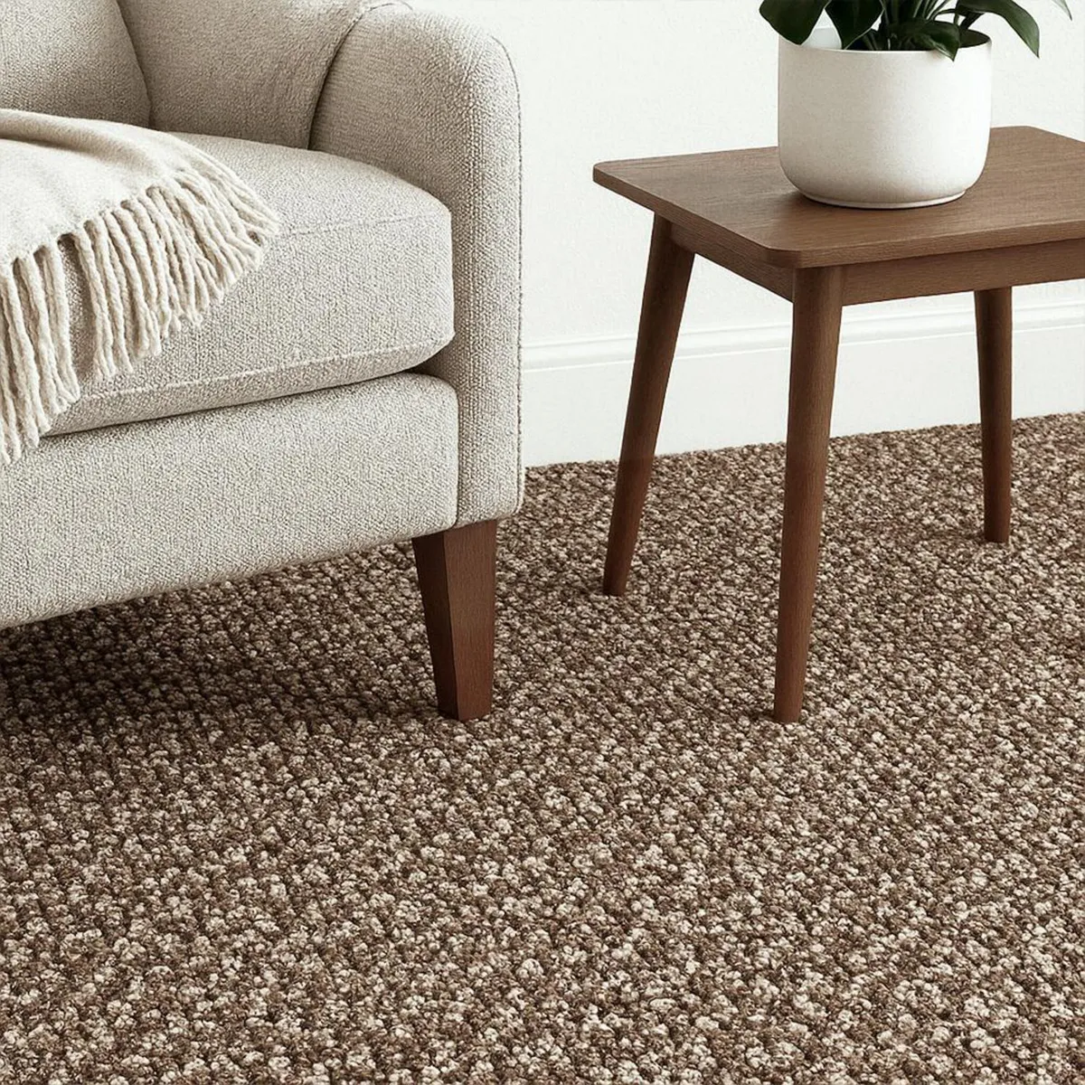 ETERSOL - Alfombra 4X2 m Salamanca Beige 8 m2