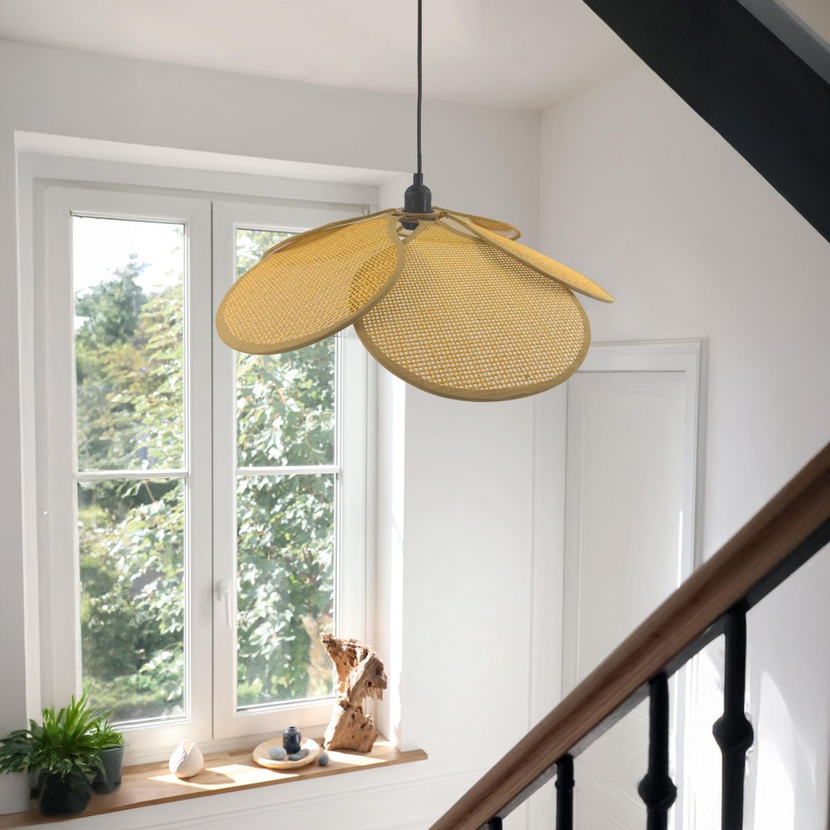 MOOD - Lámpara Colgante Enjucada Metal Beige