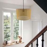 Lámpara colgante Metal Beige