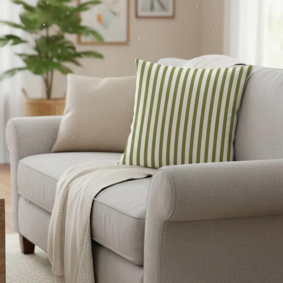 ATMOSPHERA HOME - Cojín Decorativo Listado Full Color 55x55 cm