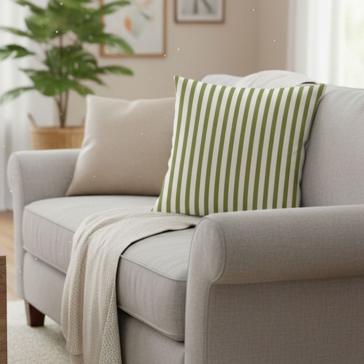 ATMOSPHERA HOME - Cojín Decorativo Listado Full Color 55x55 cm