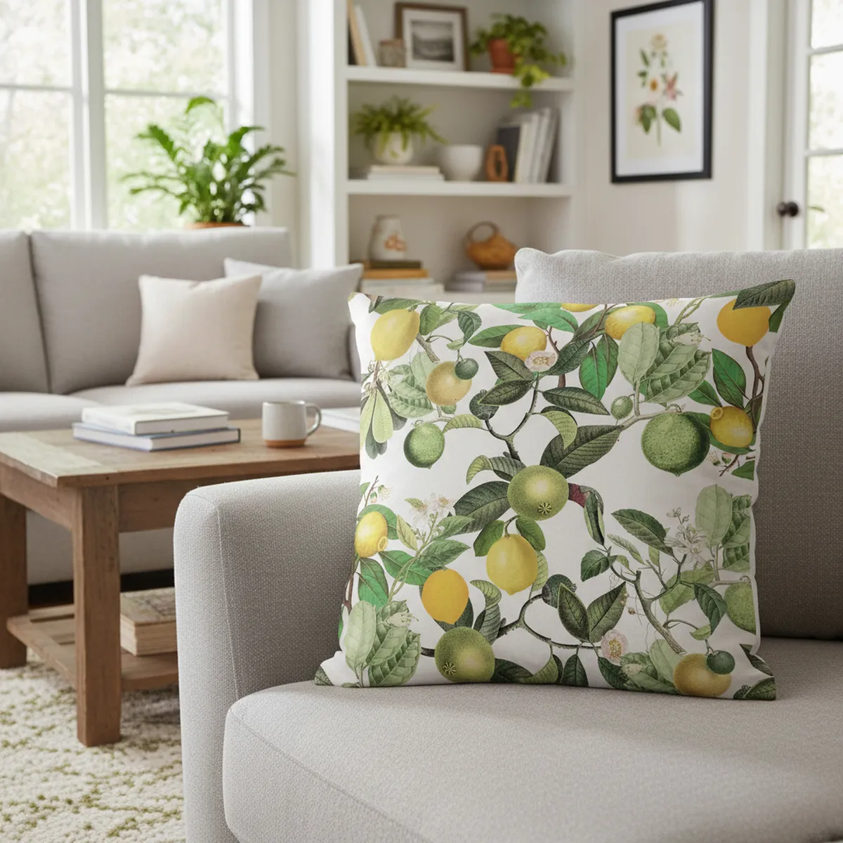 ATMOSPHERA HOME - Cojín Decorativo Limoncello Full Color 55x55 cm