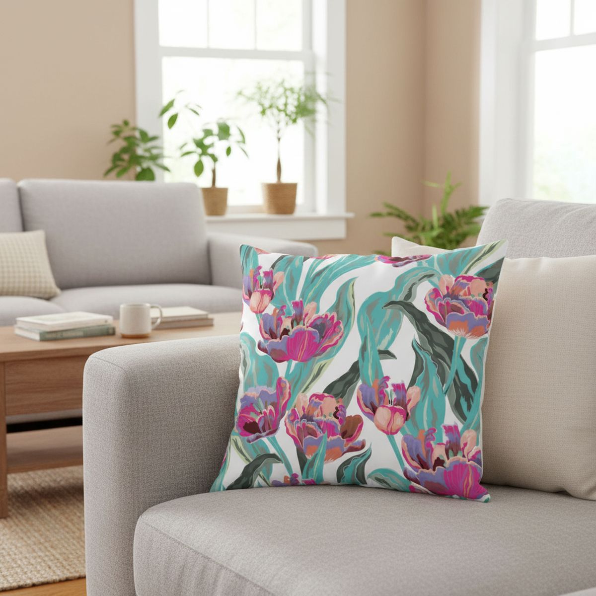 ATMOSPHERA HOME - Cojín Decorativo Liria Full Color 55x55 cm