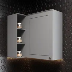 HOME MOBILI - Mueble de cocina modulado esquinero Americana gris