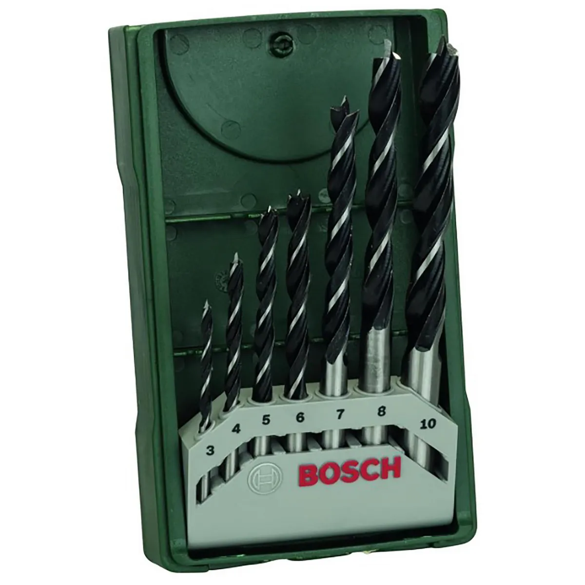 BOSCH - Set 7 Brocas para madera - 3/4/5/6/7/8/10mm