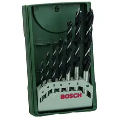 BOSCH - Set 7 Brocas para madera - 3/4/5/6/7/8/10mm