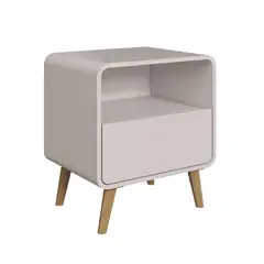 BE DESIGN - Velador 1 Cajón(es) Retro 47x58x36 cm Roble claro