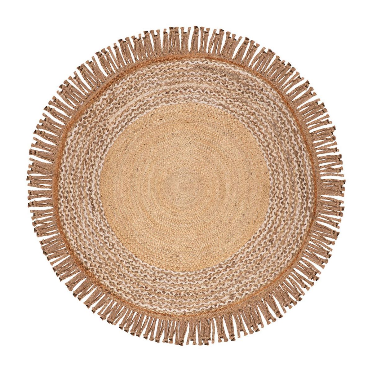 DIB - Alfombra YUTE BRAIDED 150x150 cm Yute BEIGE