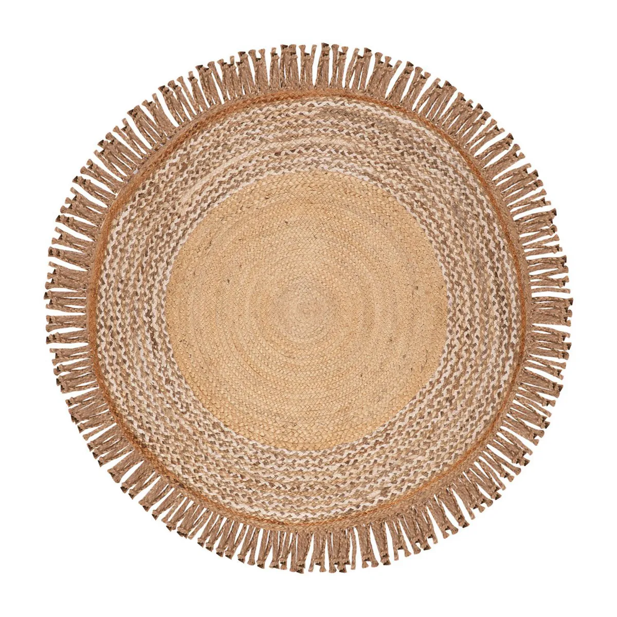 DIB - Alfombra YUTE BRAIDED 150x150 cm Yute BEIGE