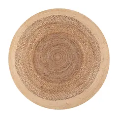 DIB - Alfombra YUTE BRAIDED 150x150 cm Yute BEIGE