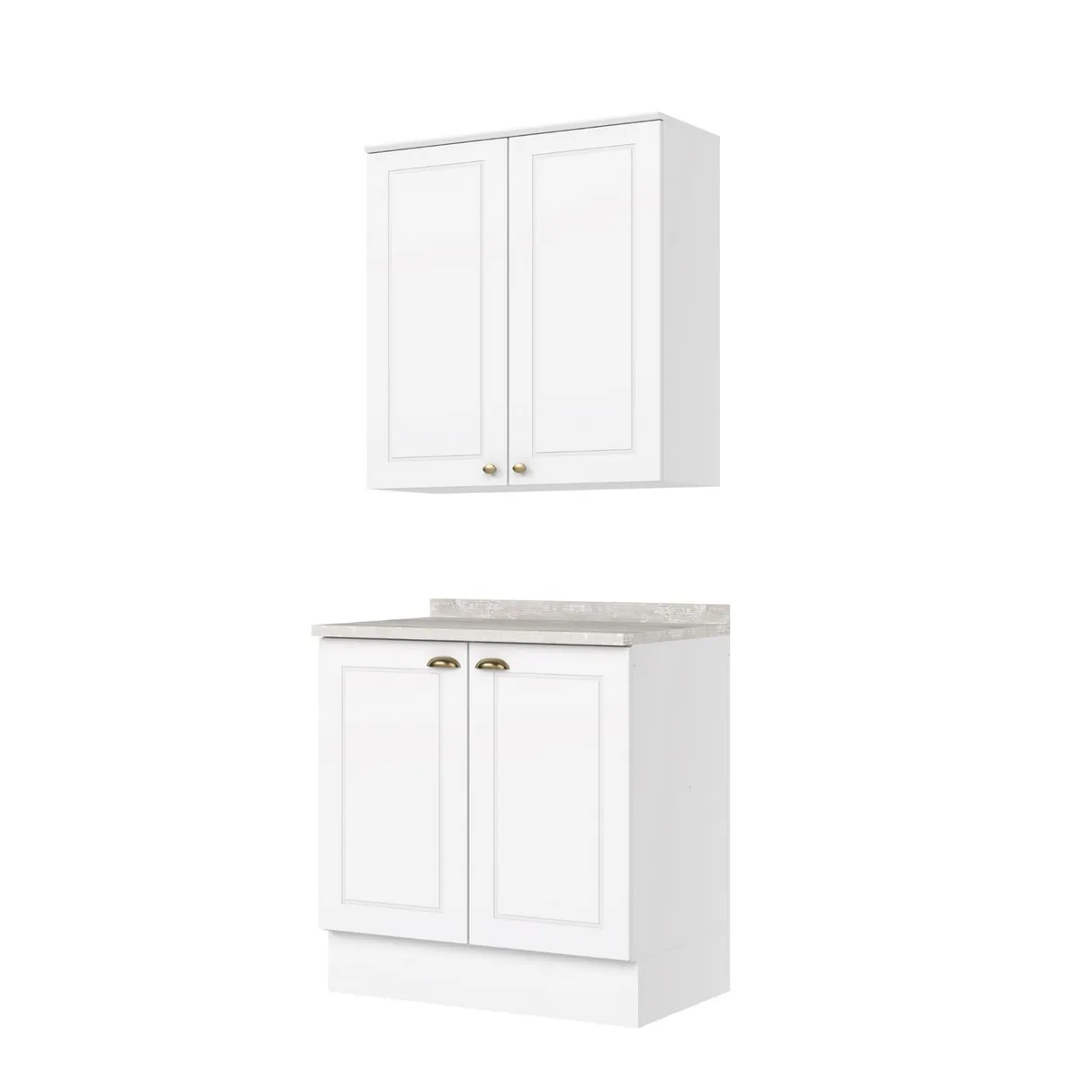 HOME MOBILI - Mueble de cocina modulado 80 cm Americana blanco