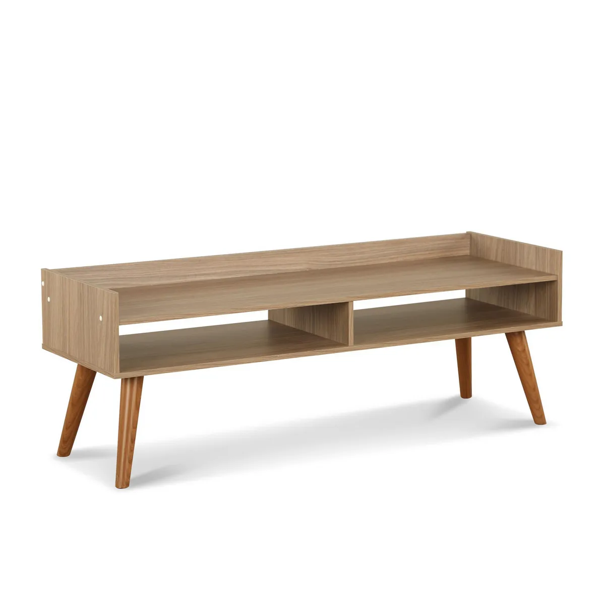 STANFORD - Rack TV 50 " Barras Nogal Africano 122x44x40 cm