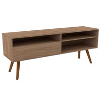 Rack TV 60 "" 1 Puerta 2 Repisas Nogal 136x55x36 cm