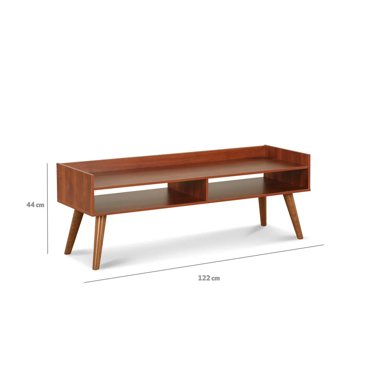 STANFORD - Rack TV 50 " Barras Cerezo 122x44x40 cm