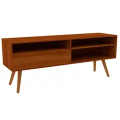 STANFORD - Rack TV 60 " 1 Puerta 2 Repisas Cerezo 136x55x36 cm