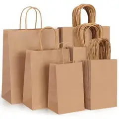 GENERICO - Bolsa Kraft 22x10x25 cm 50 unidades