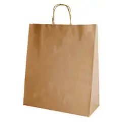 GENERICO - Bolsa Kraft 30x12x31 cm 50 unidades