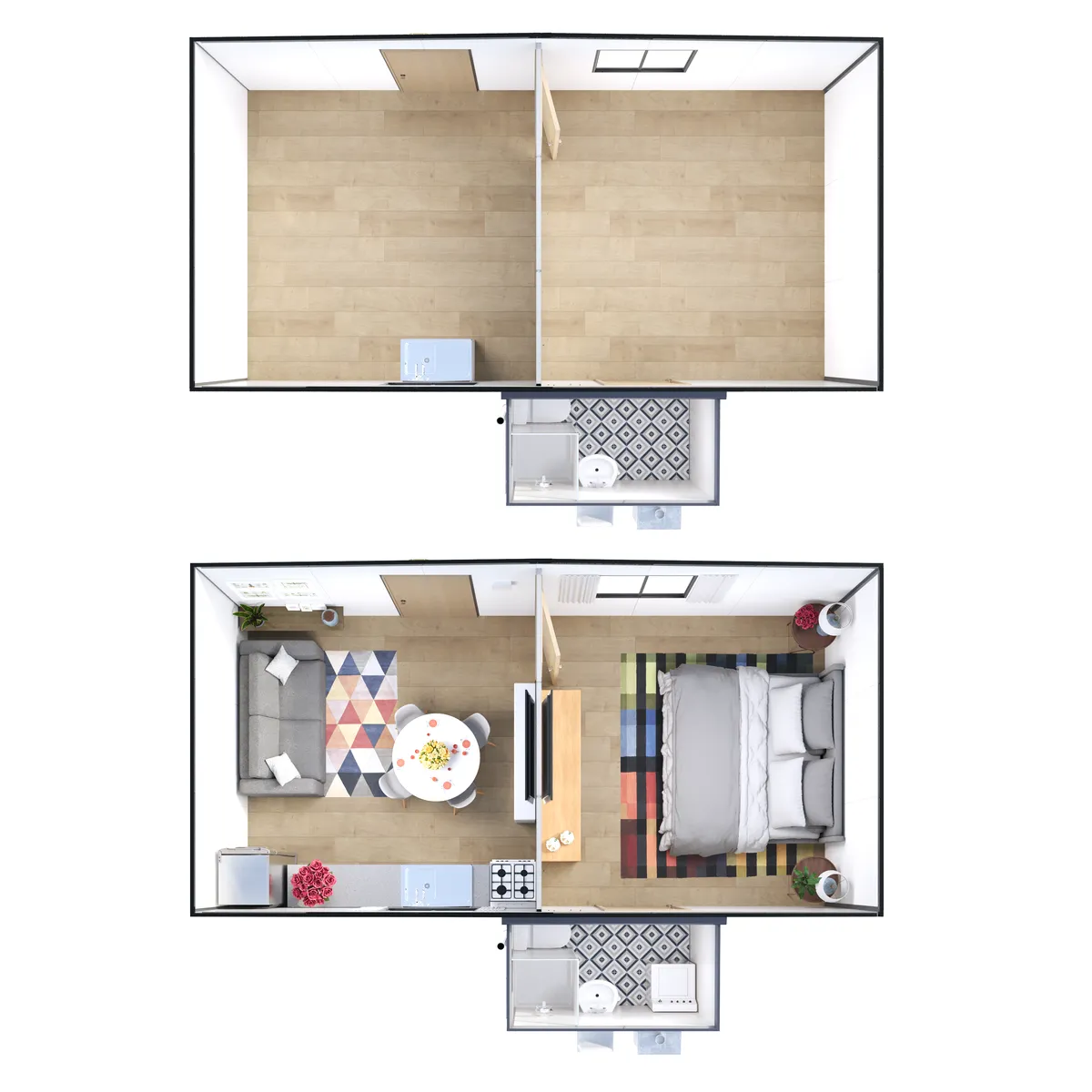 SERVICIOS HOGAR - Casa Modular Maiten 27.6 m2 Armada e Instalada
