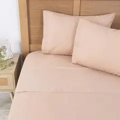 MASHINI - Sabana Liso Super king 200 Hilos Damasco