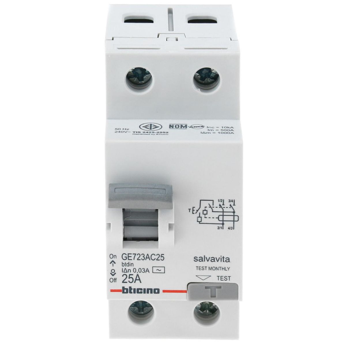 BTICINO - Interruptor diferencial 25 A