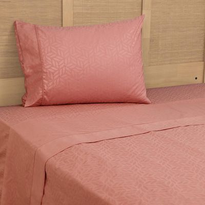 Imagen 2 del producto Sabana Hojas 1.5 plazas Terracota