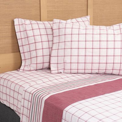 Imagen 2 del producto Sabana Tartan 2 plazas 144 Hilos