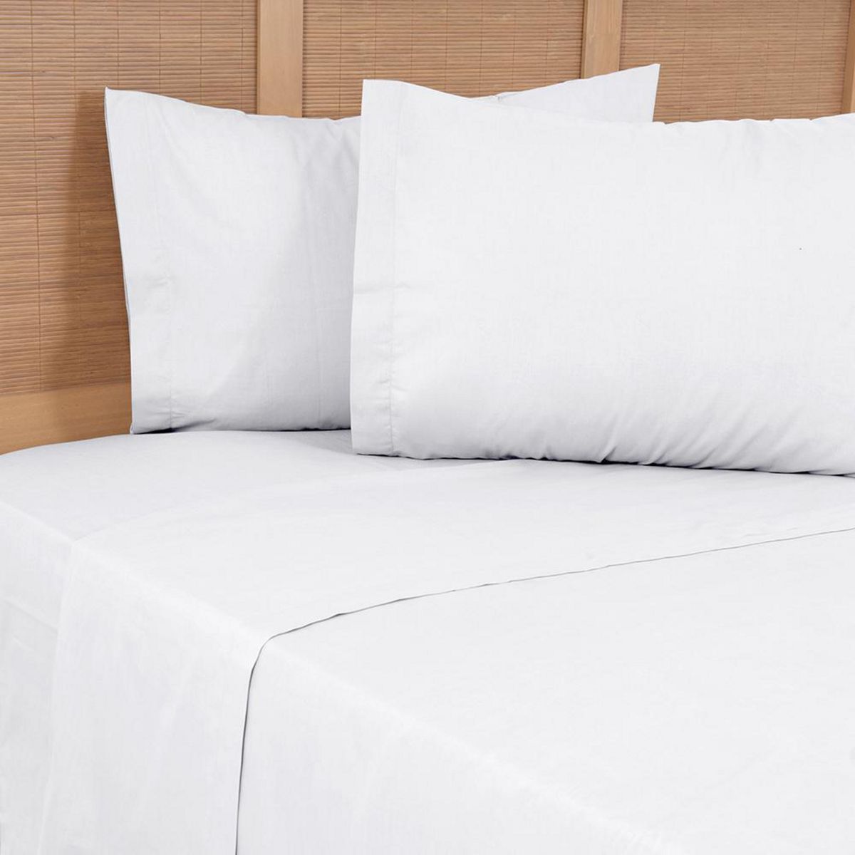 MASHINI - Sabana Liso King 200 Hilos Blanco