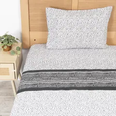 MASHINI - Sabana Geometr 1 plaza 144 Hilos Multicolor