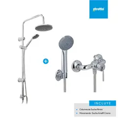 STRETTO - Pack Columna Rimini + ducha Amalfi