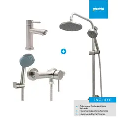 STRETTO - Pack Columna Venti + lavamanos y ducha Fiorenzo