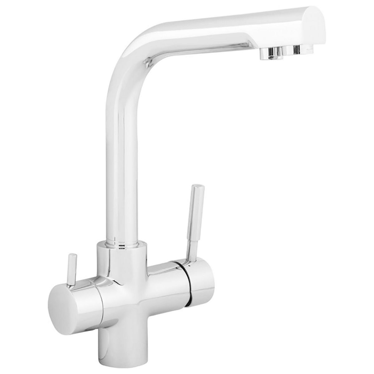 OSMOAQUA - Grifo Monocomando Omega Tres Vias (Agua Fría, Caliente Y Purificada)