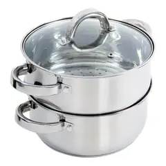 OSTER - Set de vaporeras de Acero inoxidable 15 cm 2.8 l Plateado OS108132