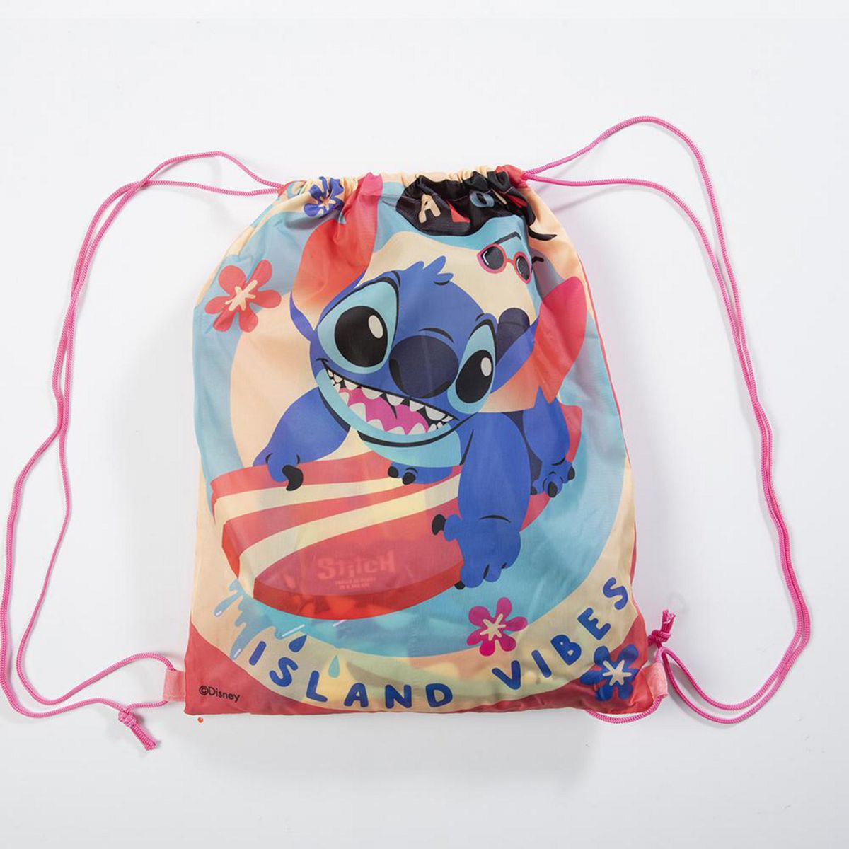 MASHINI - Toalla Playa con Bolso 70x140 cm + 33x42 cm Stitch Aloha