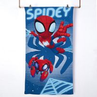 Toalla Playa con Bolso 70x140 cm + 33x42 cm Spiderman Araña